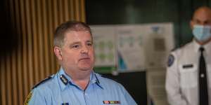 Victoria SES chief officer Tim Wiebusch and Emergency Management Commissioner Andrew Crisp provide an update on damage caused by the earthquake on Wednesday.