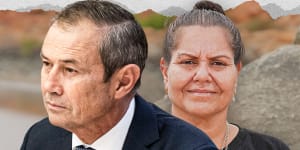 WA Premier Roger Cook,traditional owner Raelene Cooper,WAtoday main picture. Picture:WAtoday