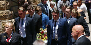 Mr Miller's casket is taken from St Stephen's Cathedral.