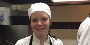 Tess Hughes,23,was working as a chef,but had applied to study nursing so she could combine healthcare and nutrition.
