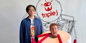 Triple J Drive hosts Michael Hing (L) and Lewis Hobba have called it a day after three years hosting the Drive slot.