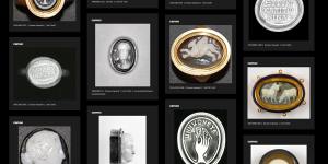 A screenshot of ancient items listed on the British Museum’s online catalogue.