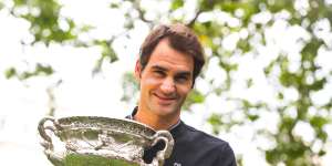 Roger Federer,the afternoon after his Australian Open triumph