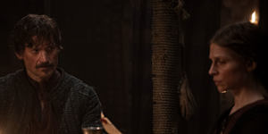 Nikolaj Coster-Waldau as William and Clemence Poesy as Matilda,Duchess of Normandy.