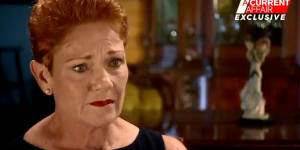 'Sick of it':Pauline Hanson breaks down in tears on A Current Affair