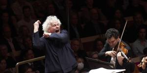 Conductor Sir Simon Rattle is like a magician.