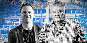 Publican Arthur Laundy (right) bought the remaining 50 per cent share of the hotels he co-owned with Fraser Short in 2023.
