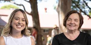 Concord West Public School teachers,from left,Angelique Xenos and Frances Brewer.