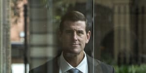 Former SAS soldier Ben Roberts-Smith outside the Federal Court last week.