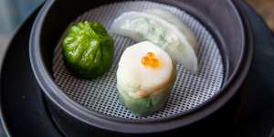 The dinner menu's dim sum trio are light,luxurious and well-made.