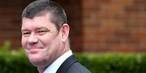 James Packer still owns 37 per cent of the shares in Crown.