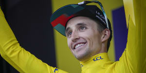 Jai Hindley leads the Tour de France on his debut at cycling’s biggest event.