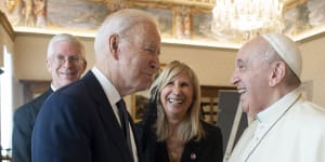 US President Joe Biden meets Pope Francis as abortion debate flares at home