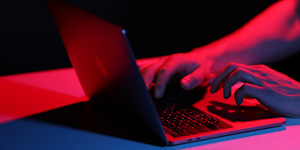 Generic Cyber Crime Police Laptop. 