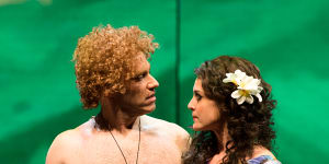Leigh Melrose as Brett Whiteley and Julie Lea Goodwin as Wendy Whiteley.