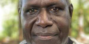 Former Bougainville Revolutionary Army general and now a leading independence figure,Sam Kauona.