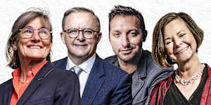 Louise Herron,Anthony Albanese,Ian Thorpe and Geraldine Brooks.
