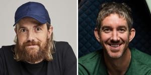 Atlassian co-founders Mike Cannon-Brookes (left) and Scott Farquhar announced the cuts on Tuesday.