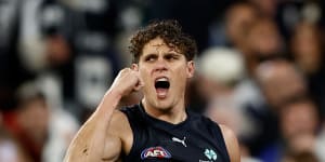 Carlton’s ‘unicorn’:How Charlie Curnow is leading the Blues’ charge