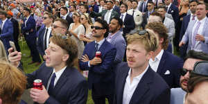 Saturday’s Caulfield Cup was run in front of more than 25,000 racegoers.