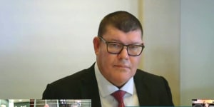 James Packer gave evidence to the inquiry last month.