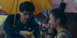 Tony (left),a protester in the Umbrella Movement in Expats.