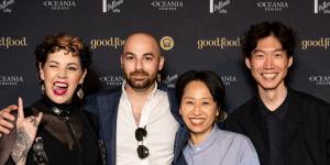 From left:Shannon Martinez and Josh Bosen of Smith&amp;Daughters,and Chae’s Jung Eun Chae and Yoora Yoon.