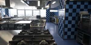 Inside the school’s commercial grade kitchens.