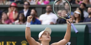 Serving notice:Barty ready to punch above her weight once again