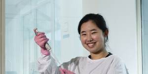 ‘Comfort always’:Cheng has put her scientific smarts to use in pursuit of a medical career.
