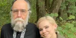 Alexander Dugin with his daughter Darya.