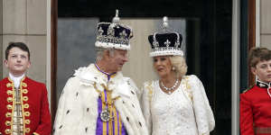 So,now what? King Charles III and Queen Camilla on the balcony at Buckingham Palace after the coronation.