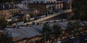 High Street in Millers Point,a suburb identified as a short-term rental accommodation ‘hotspot’.