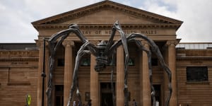 Louise Bourgeois’s Maman in the forecourt of the Art Gallery of NSW.