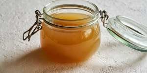 Home-made bone broth is inexpensive to make and nourishing to eat.