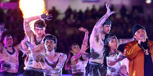 Indigenous performances lit up the MCG.