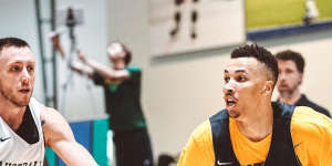 Dante Exum is loving being back in the Australian Boomers ahead of the Tokyo Olympics.