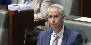 Immigration Minister Andrew Giles during Question Time on Tuesday,May 28.