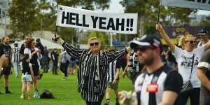 One fan sums up the feeling of Collingwood supporters.