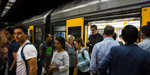 Major peak hour delays on south and east train lines