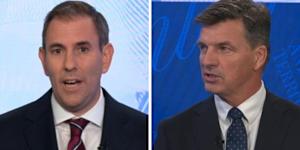 The debate between Jim Chalmers and Angus Taylor was dominated by a man who wasn’t there – Donald Trump.