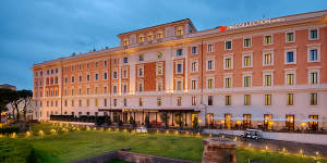 NH Collection Roma Palazzo Cinquecento,Rome,with remnants of an ancient wall in its garden.