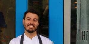 Executive chef Dylan Cashman at The Blue Door.