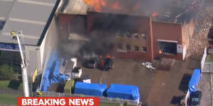 Man's body found after Sydney factory destroyed by fire