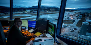 The control tower at Tromso Airport in Tromso,Norway. GPS interference has been recorded from Scandinavia to south of the Black Sea.