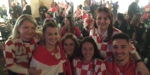 Flares,beers and tears! World Cup final at the Canberra Croatian Club