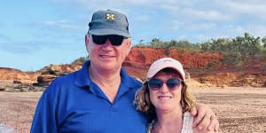 James and Catriona Wilson,from Mansfield,took on Qantas after they were sent a lifetime membership card to the Qantas Club.