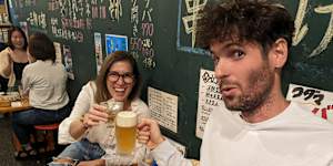 The author and his wife during happy travels in Okinawa,Japan.
