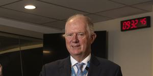 Transport for NSW coordinator-general Howard Collins in the joint operations centre at Eveleigh.