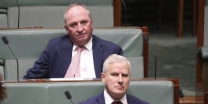 Barnaby Joyce and Michael McCormack argued the two parties should stick together.